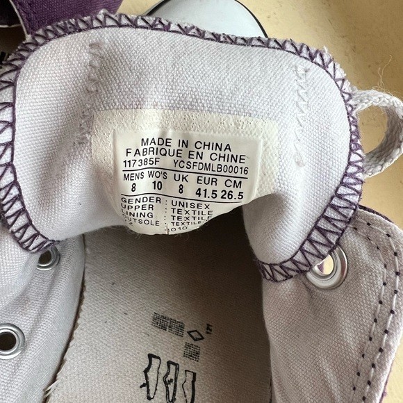 Converse Violet Canvas Shoes - Picture 4 of 4